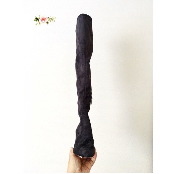 Marc Fisher LTD Jayne Over The Knee Chocolate Brown Suede Boots - Picture 2 of 8